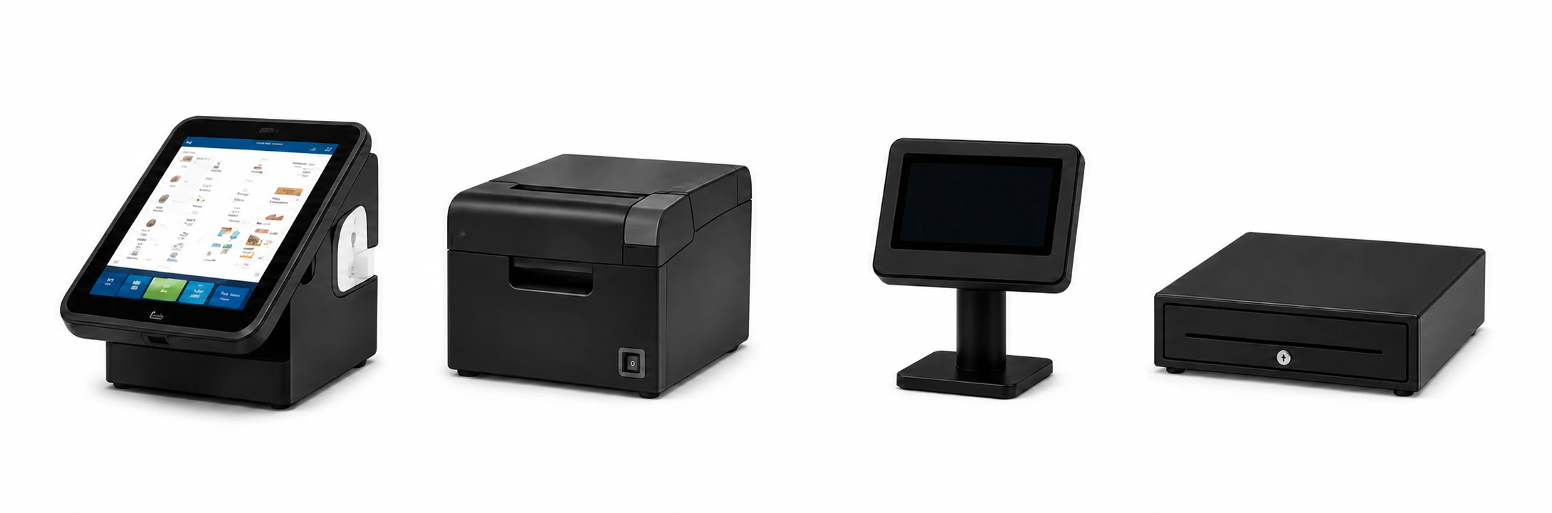 Erweiterbare Hardware: POS-Terminal, Bondrucker, Kundendisplay und Geldschublade